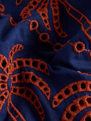 Next Wide leg Trousers 'Palmen-Print' in Blue