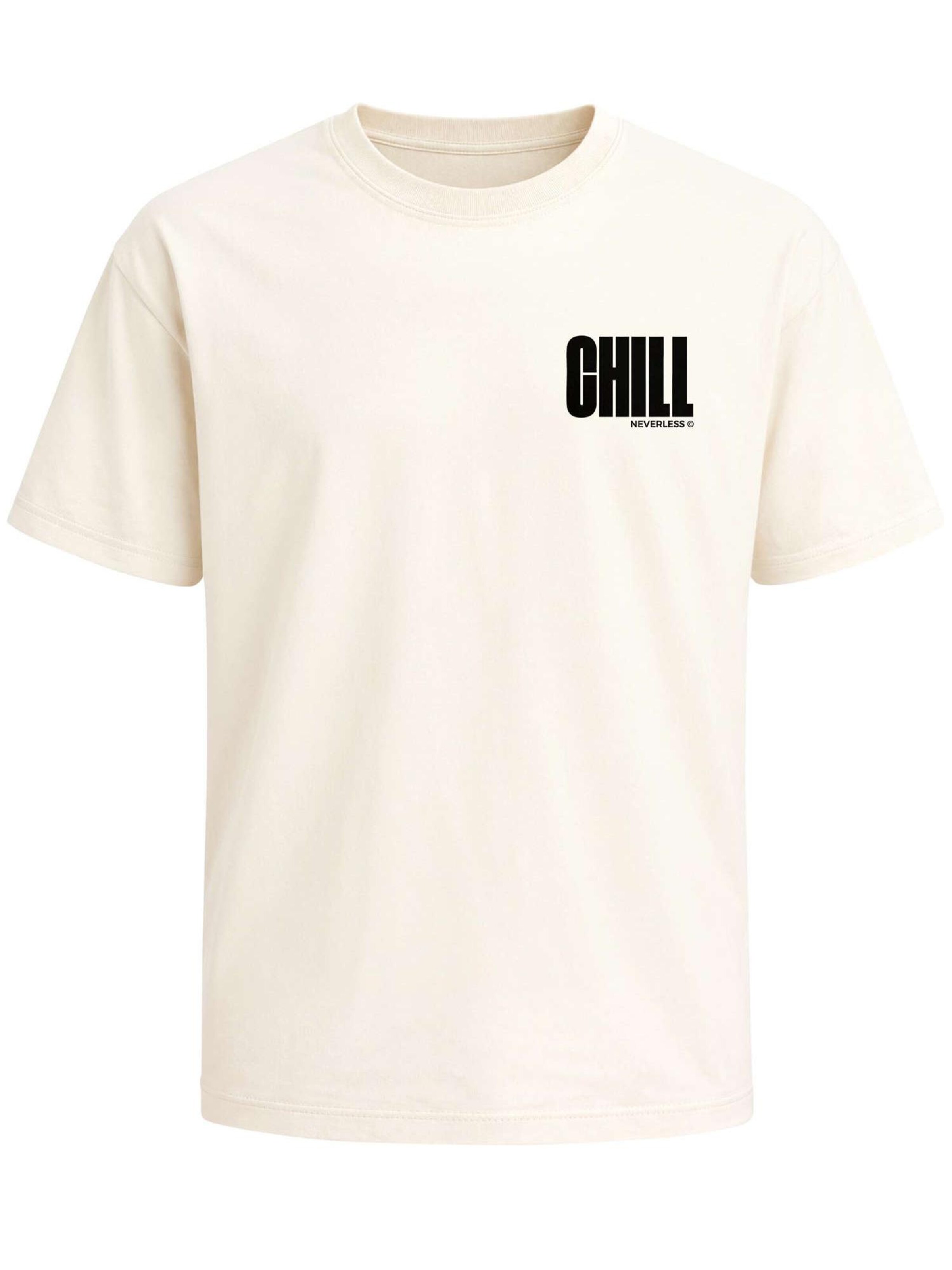 Neverless Shirt 'Chill'‌‌‌‌ in Beige: Vorderseite