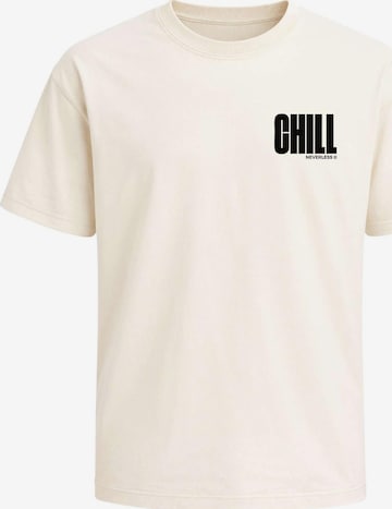 Neverless Shirt 'Chill' in Beige: Vorderseite