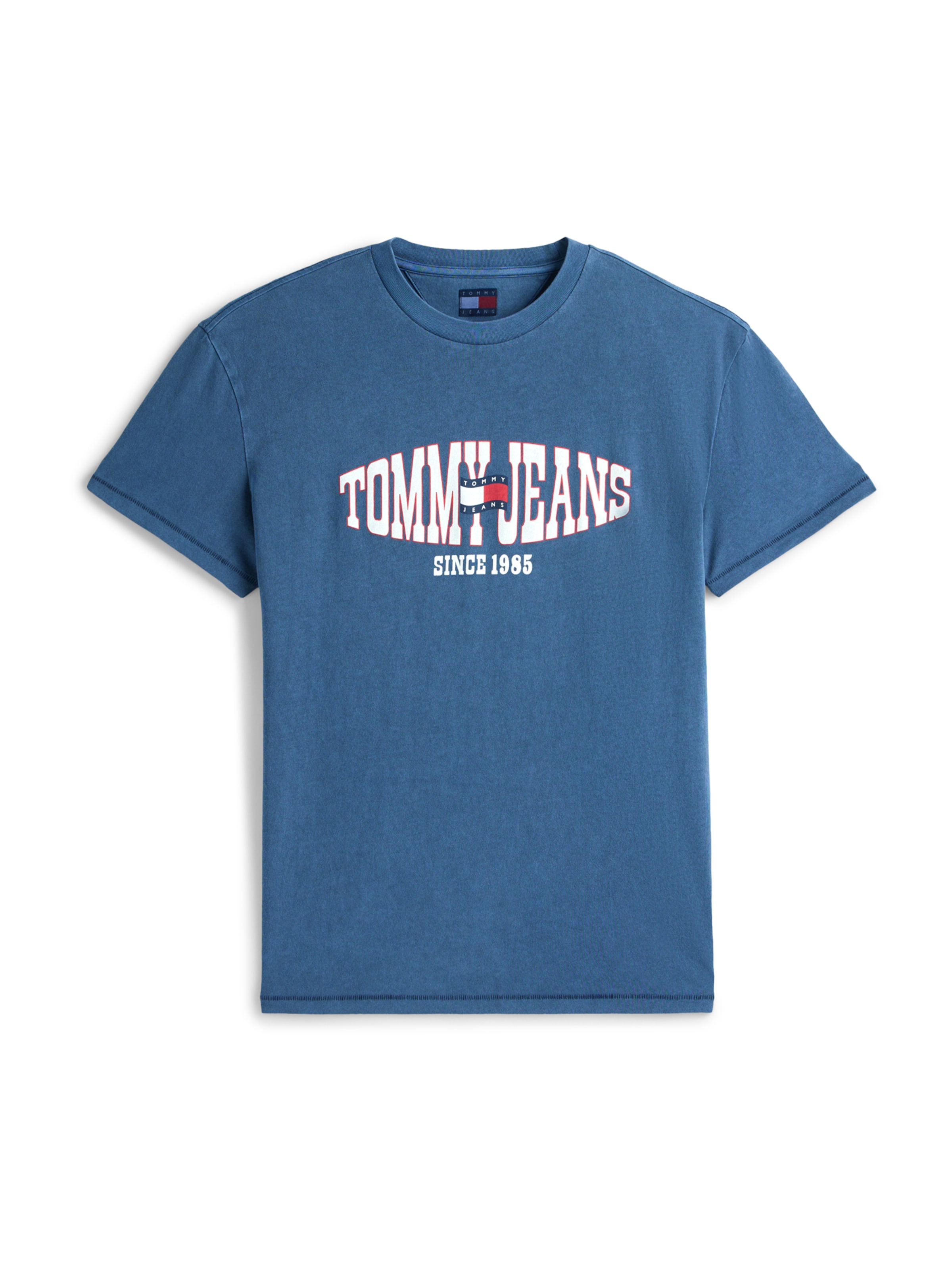 zils Tommy Jeans T-Krekls: no priekšpuses