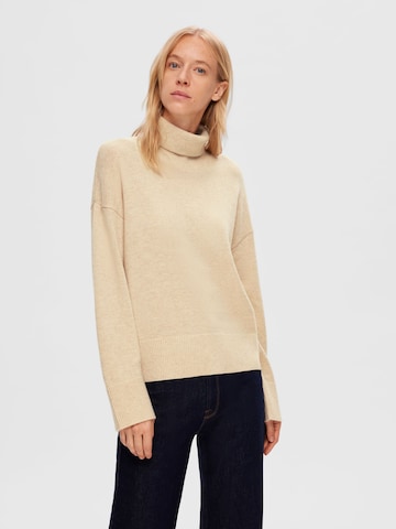 SELECTED FEMME Trui in Beige: voorkant