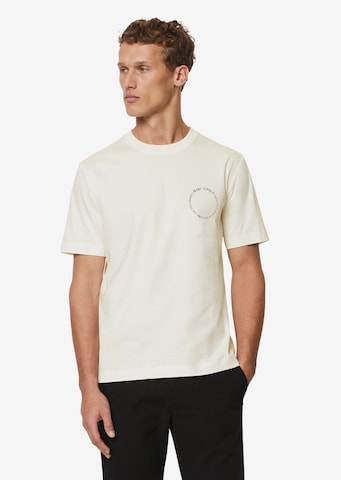 T-Shirt Marc O'Polo en blanc : devant