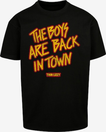 Merchcode Shirt 'Thin Lizzy - The Boys' in Zwart: voorkant