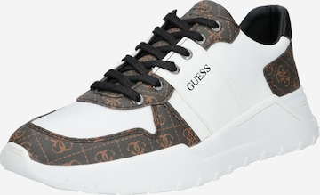 GUESS Sneakers laag 'Lucca' in Wit: voorkant
