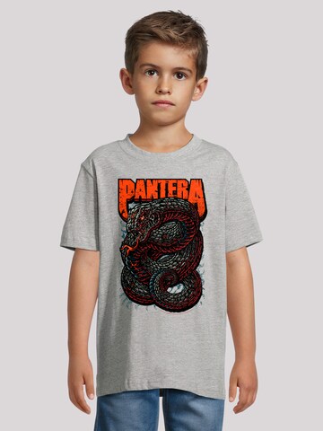 F4NT4STIC Shirt 'Pantera Venomous Snake' in Grijs: voorkant