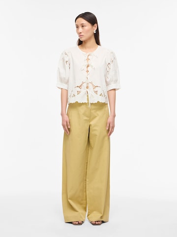 Wide leg Pantaloni di ROUGE EDIT in giallo