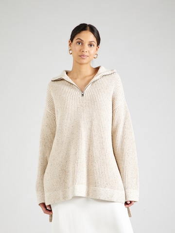 MSCH COPENHAGEN Sweater 'Devion' in Beige: front
