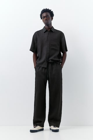 Pull&Bear Baggy Nadrág - fekete