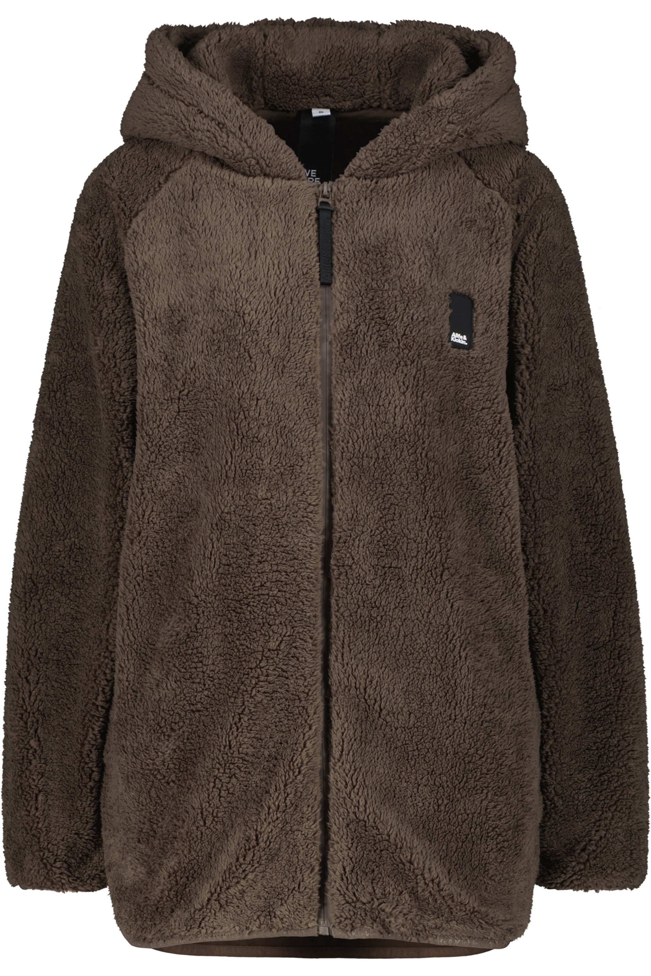 alife & kickin Fleece Jacket 'DominiqueAK T' in Brown: front