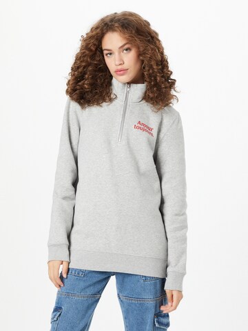 Sweat-shirt Les Petits Basics en gris : devant