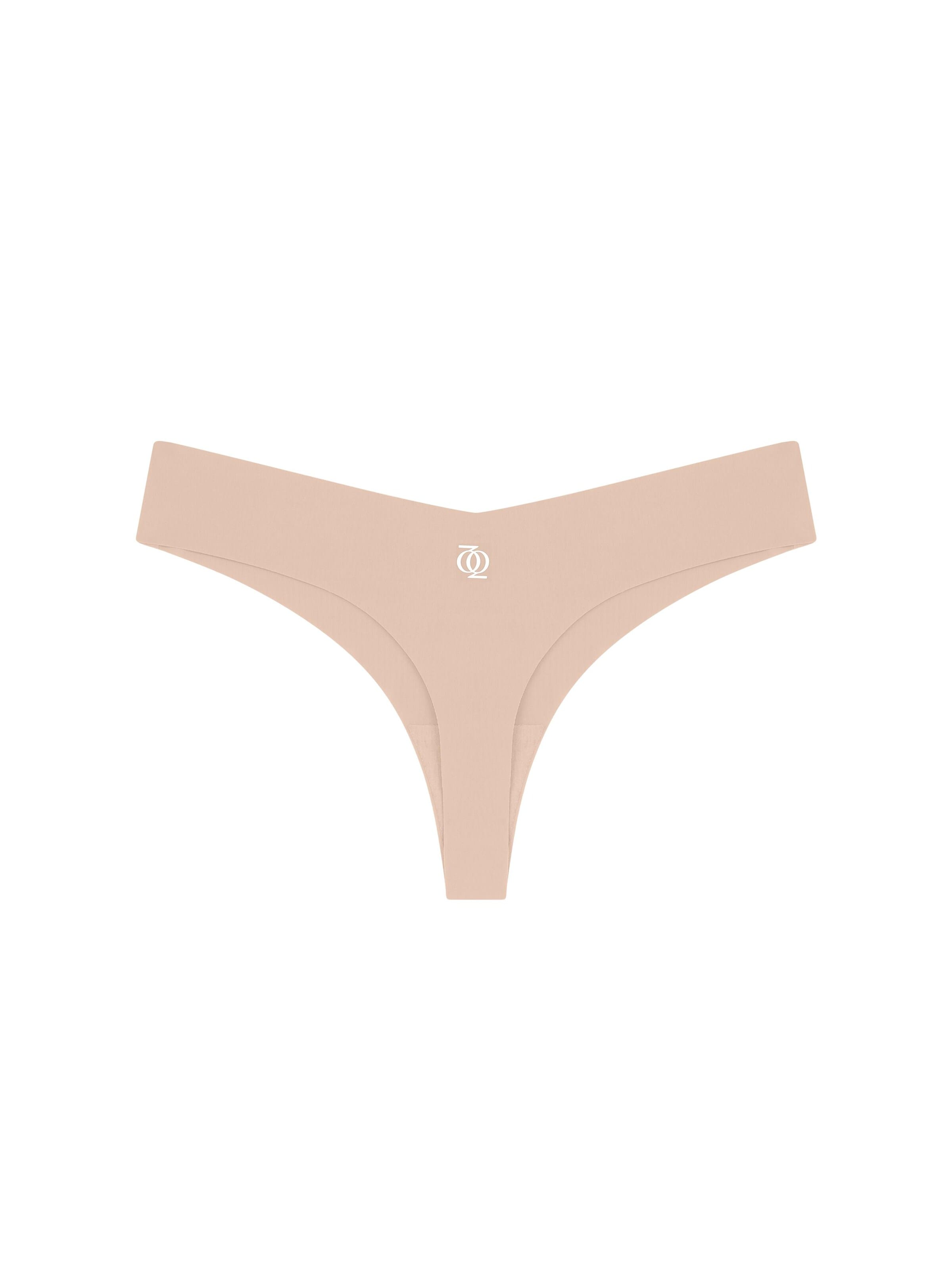 GOD SAVE QUEENS Slip 'Second Skin Brazilian' in Beige: front