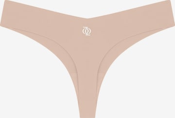 GOD SAVE QUEENS Slip 'Second Skin Brazilian' in Beige: front