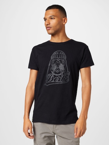 T-Shirt 'Walross' Derbe en noir : devant