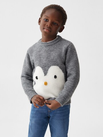 MANGO KIDS Pullover 'PINGU 2' in Grau: Vorderseite