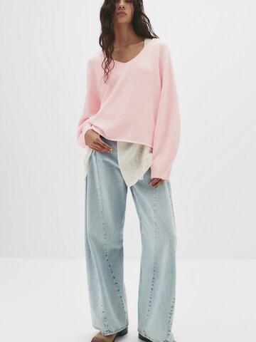 Pull&Bear Tröja i rosa: framsida