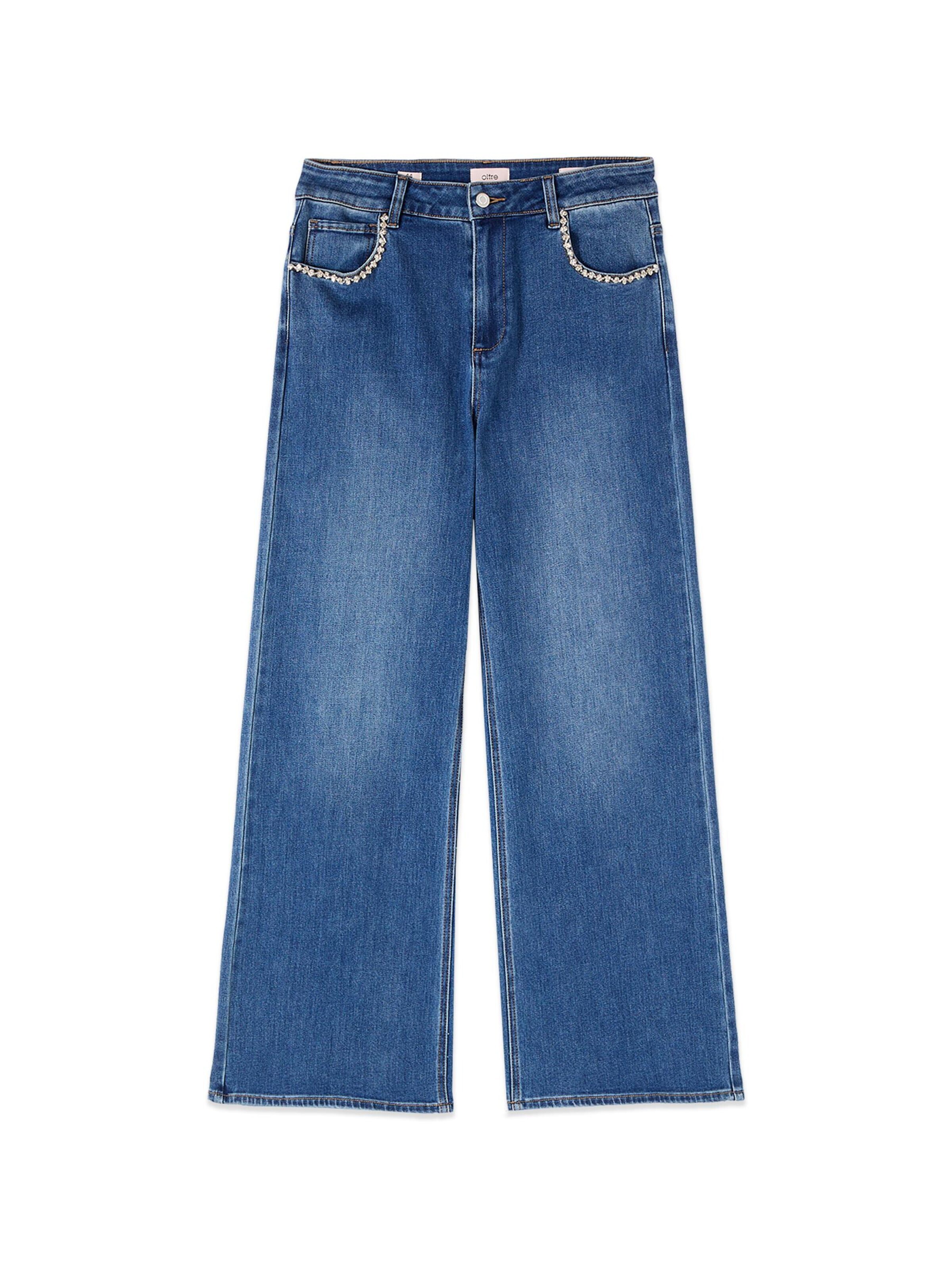 oltre Baggy Jeans in Blue: front
