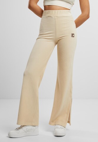 Regular Pantalon Karl Kani en beige : devant