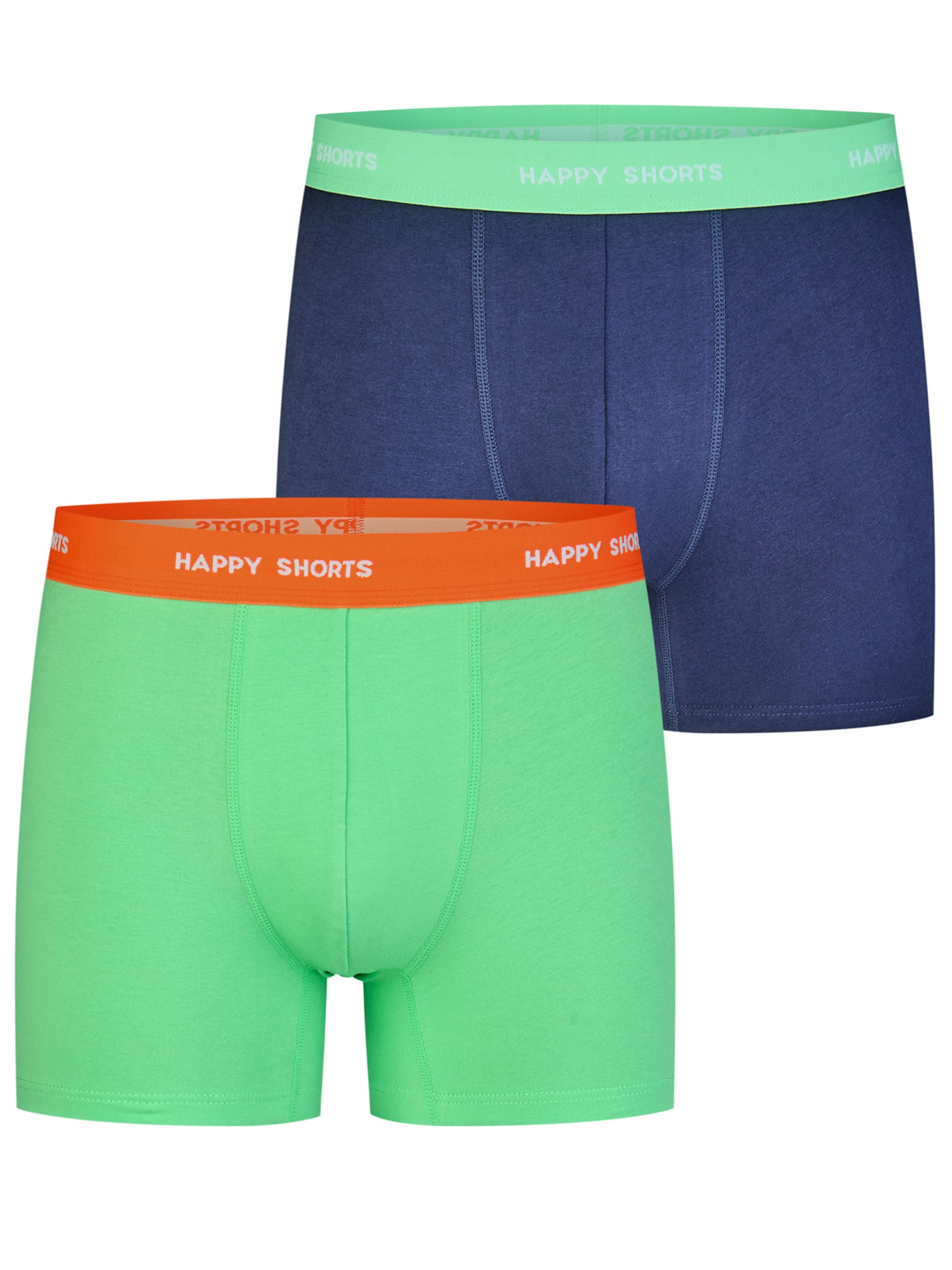 Boxers ' Jersey ' Happy Shorts en bleu : devant