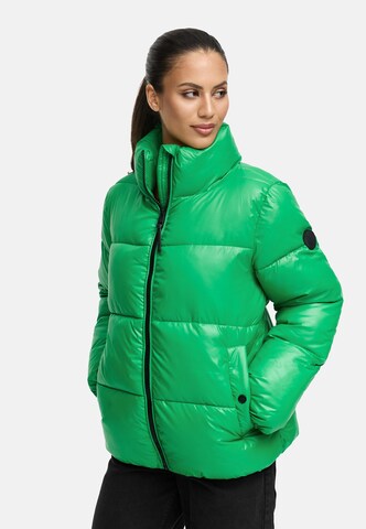 Geacă de iarnă de la MARIKOO pe verde: față