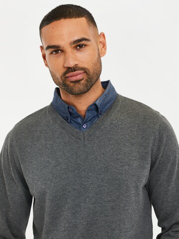 Threadbare Sweater 'Panda' in Grey