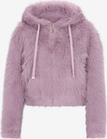 Veste mi-saison faina en violet : devant