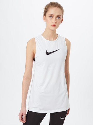NIKE Sports Top 'Pro' in White: front