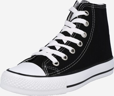 Sneaker înalt Trendyol pe negru / alb, Vizualizare produs