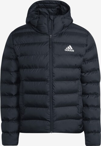 ADIDAS PERFORMANCE Athletic Jacket in Black: front