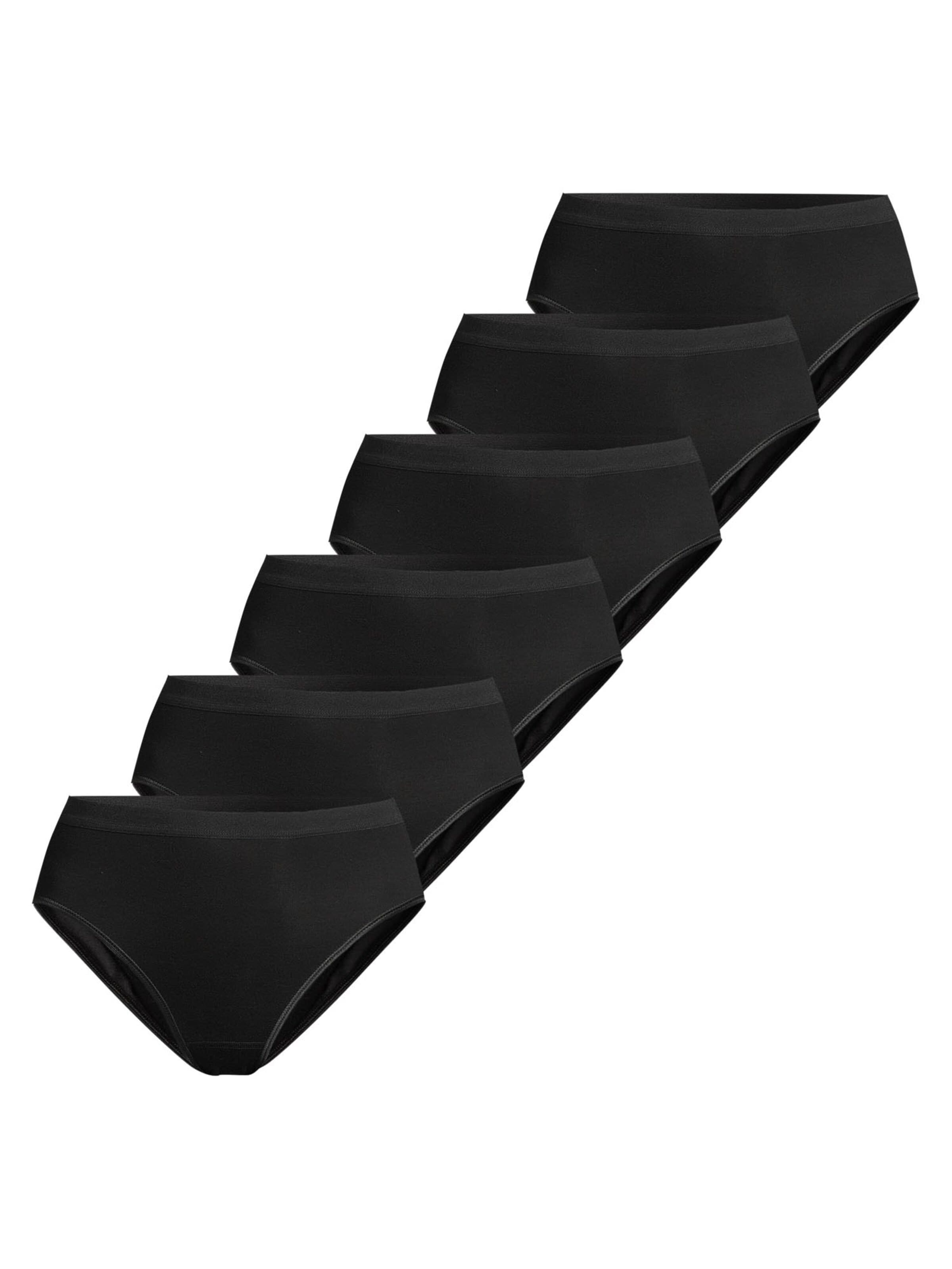 CON-TA Slip 'Modal'‌‌ in Schwarz: Vorderseite