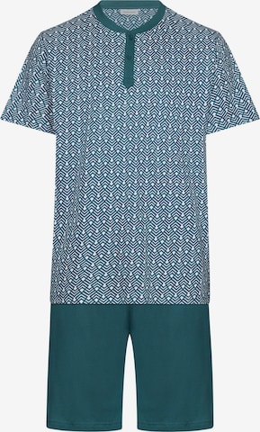 Pyjama court 'Shortama with buttons' Pastunette en vert : devant