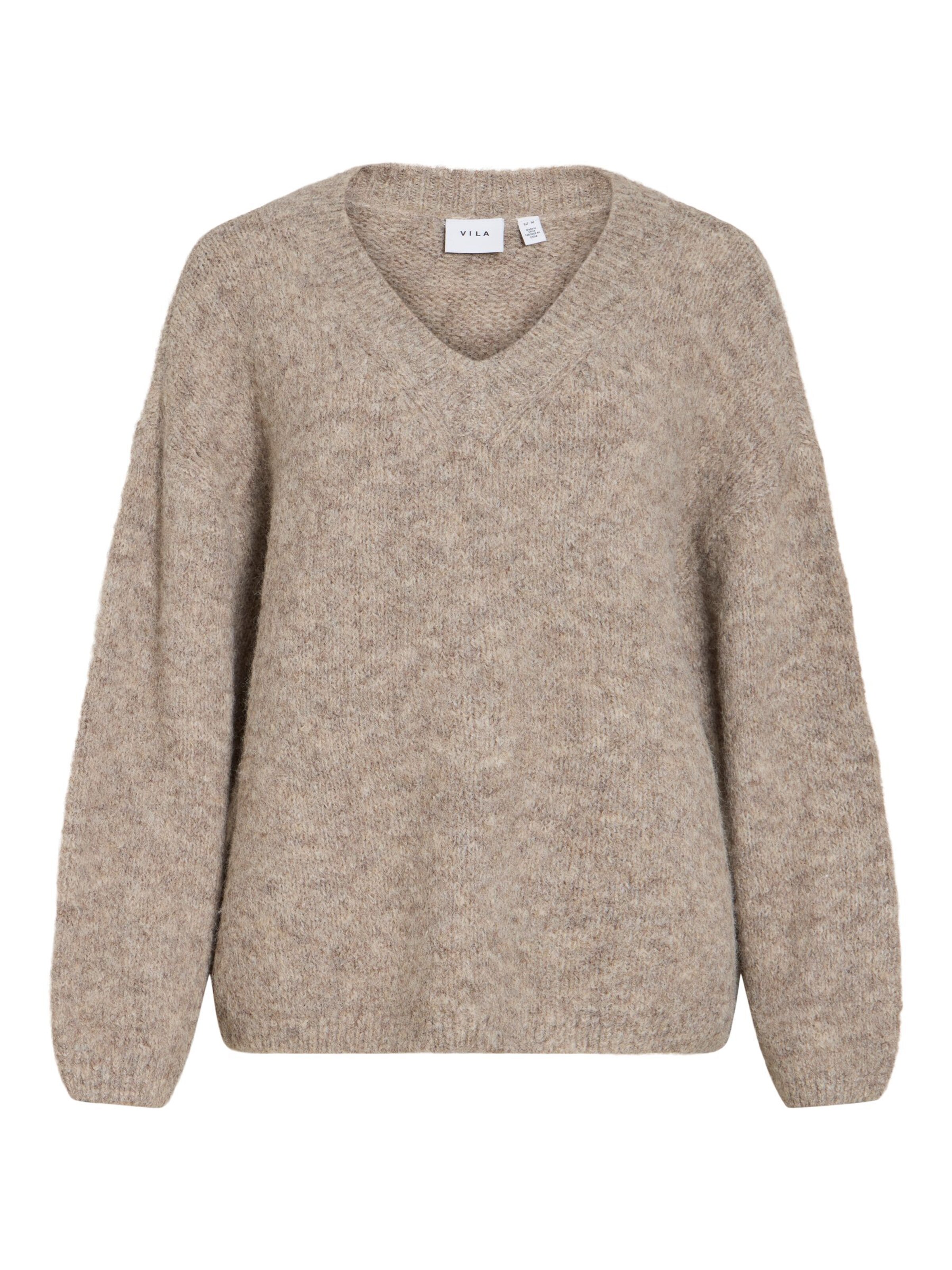 VILA Trui 'VIMarley' in de kleur Beige, Productweergave