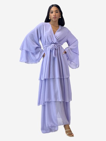 Robe Elara en violet : devant
