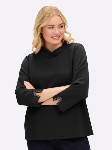 SHEEGO - Sudadera en negro: frente