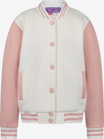 myMo KIDS Zip-Up Hoodie in White: front