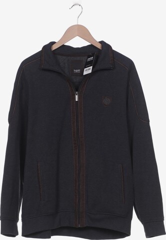 bugatti Sweatshirt & Zip-Up Hoodie in XXXL in Grey: front