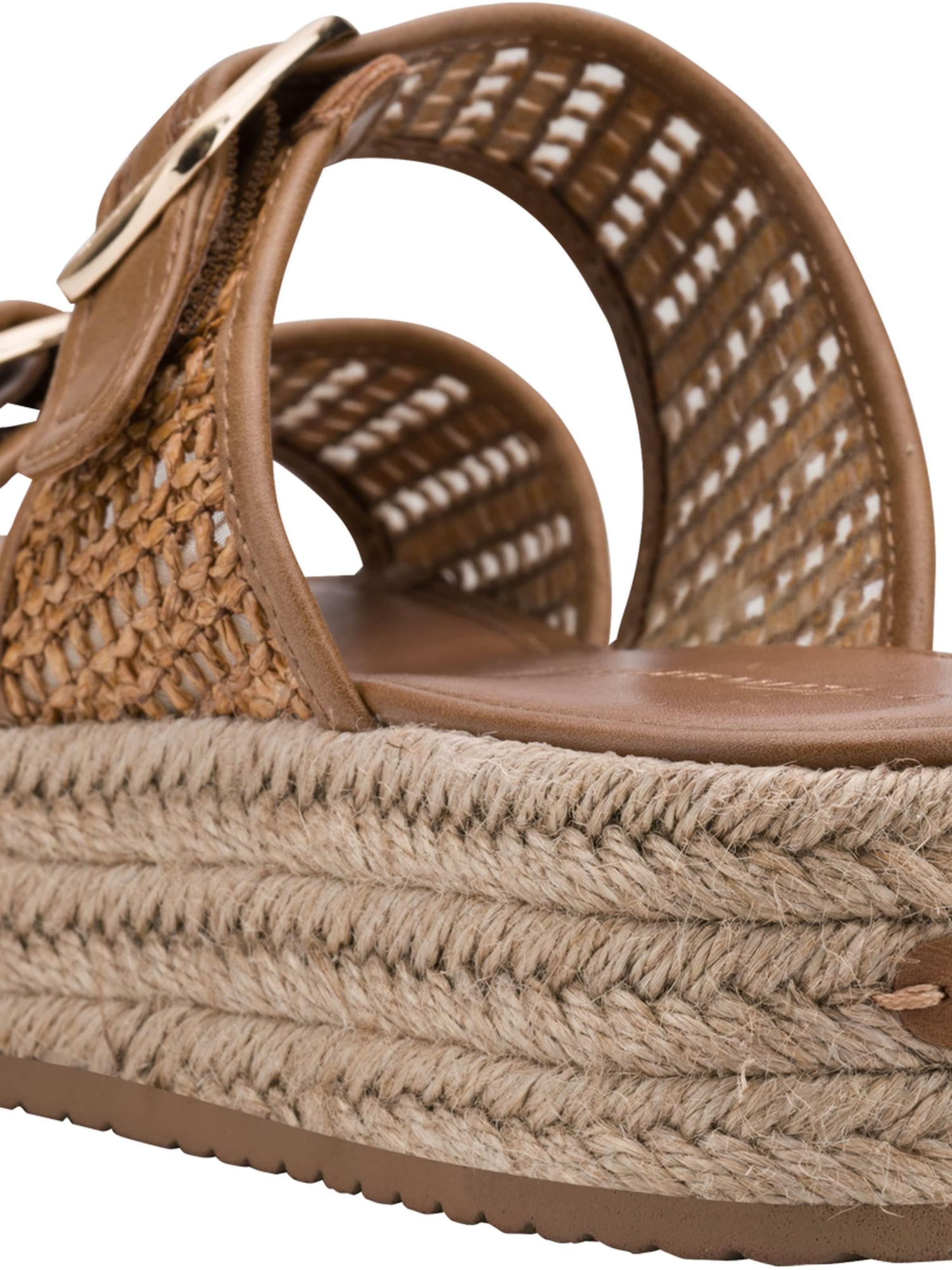 Mule Tamaris en marron