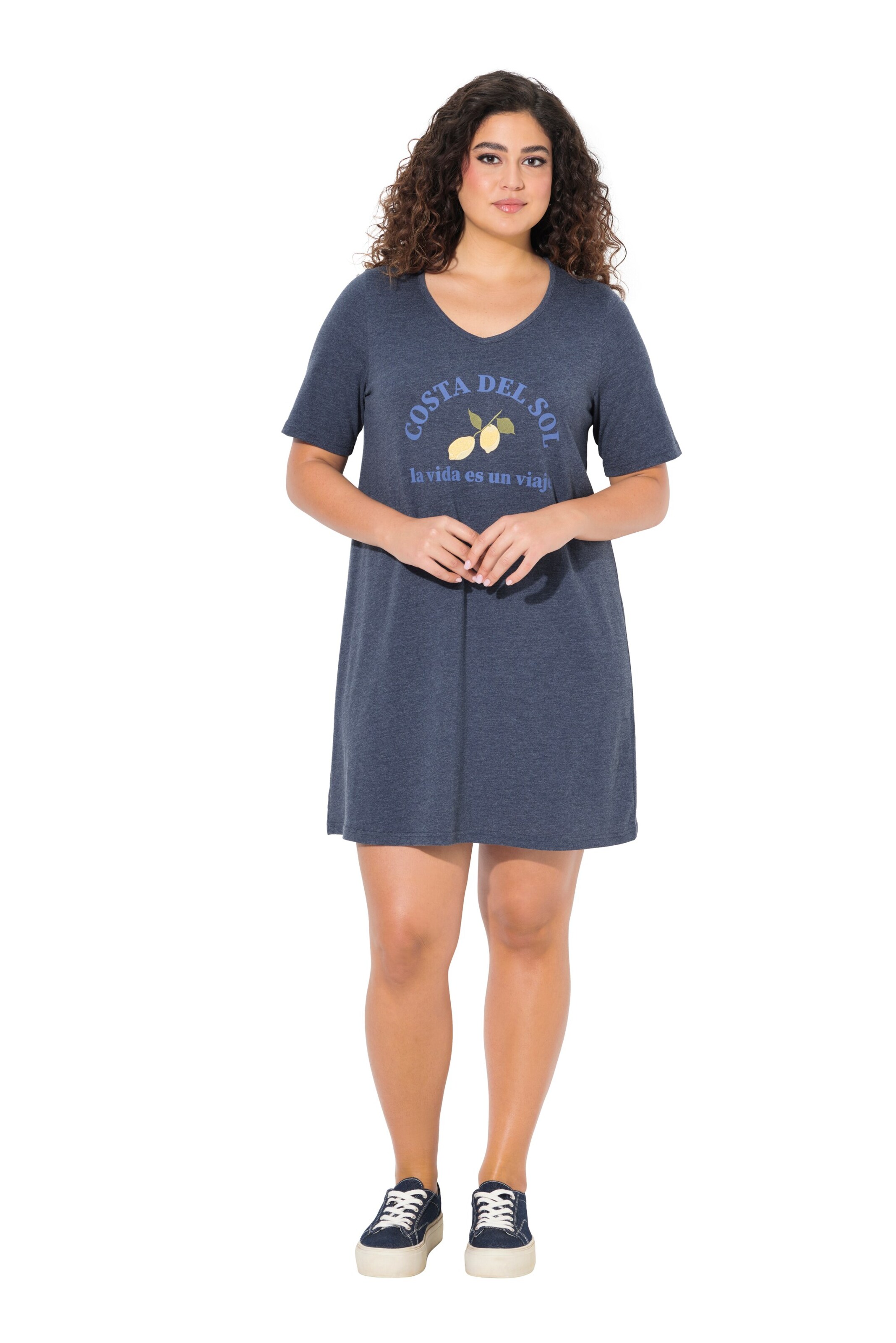 Ulla Popken Dress in Blue: front