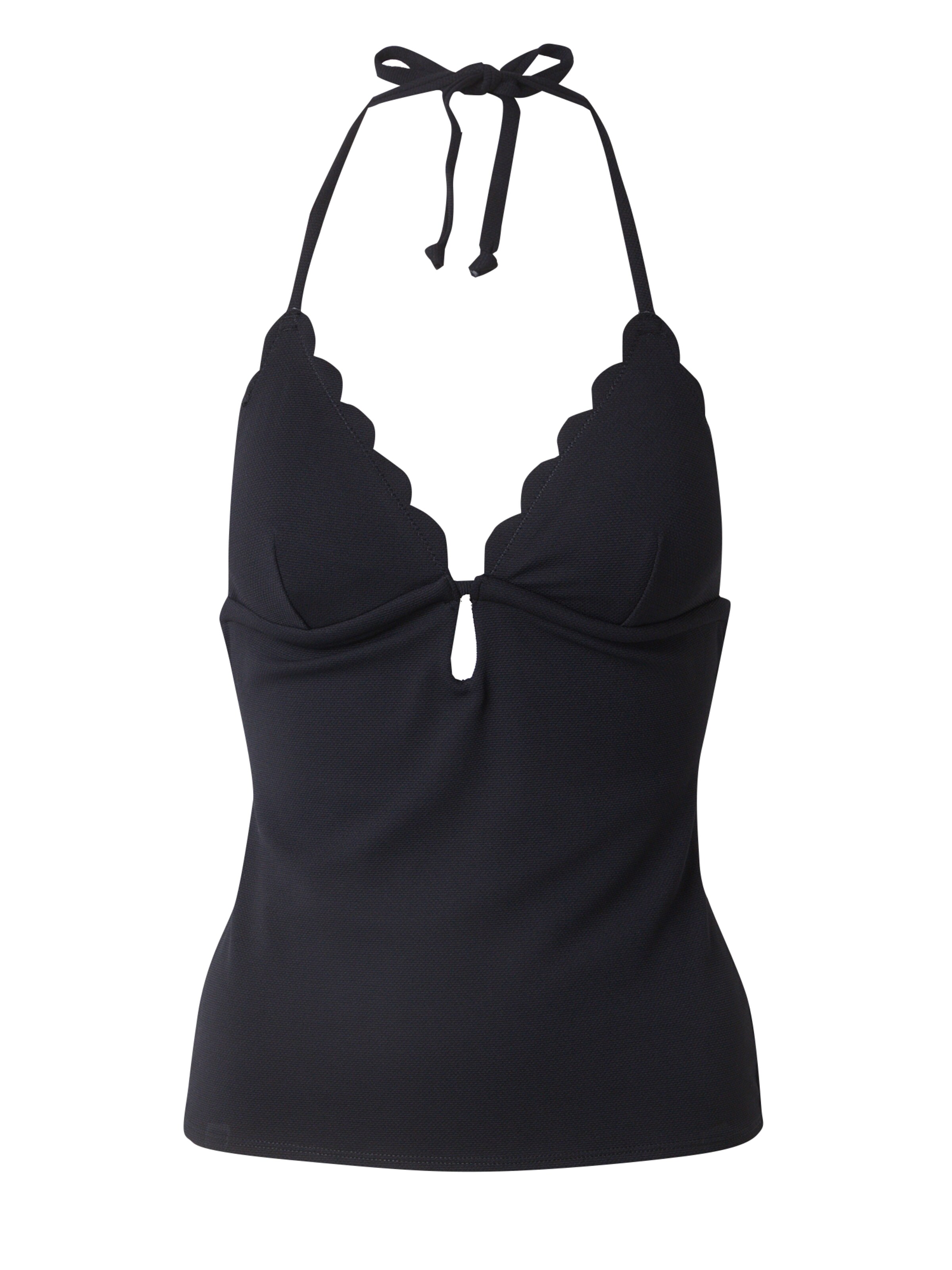 Hunkemöller Háromszög Tankinitop - fekete: elől