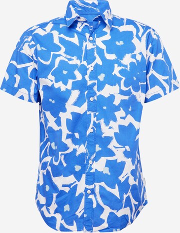 Chemise 'JORJOSHUA ARUBA' JACK & JONES en bleu : devant