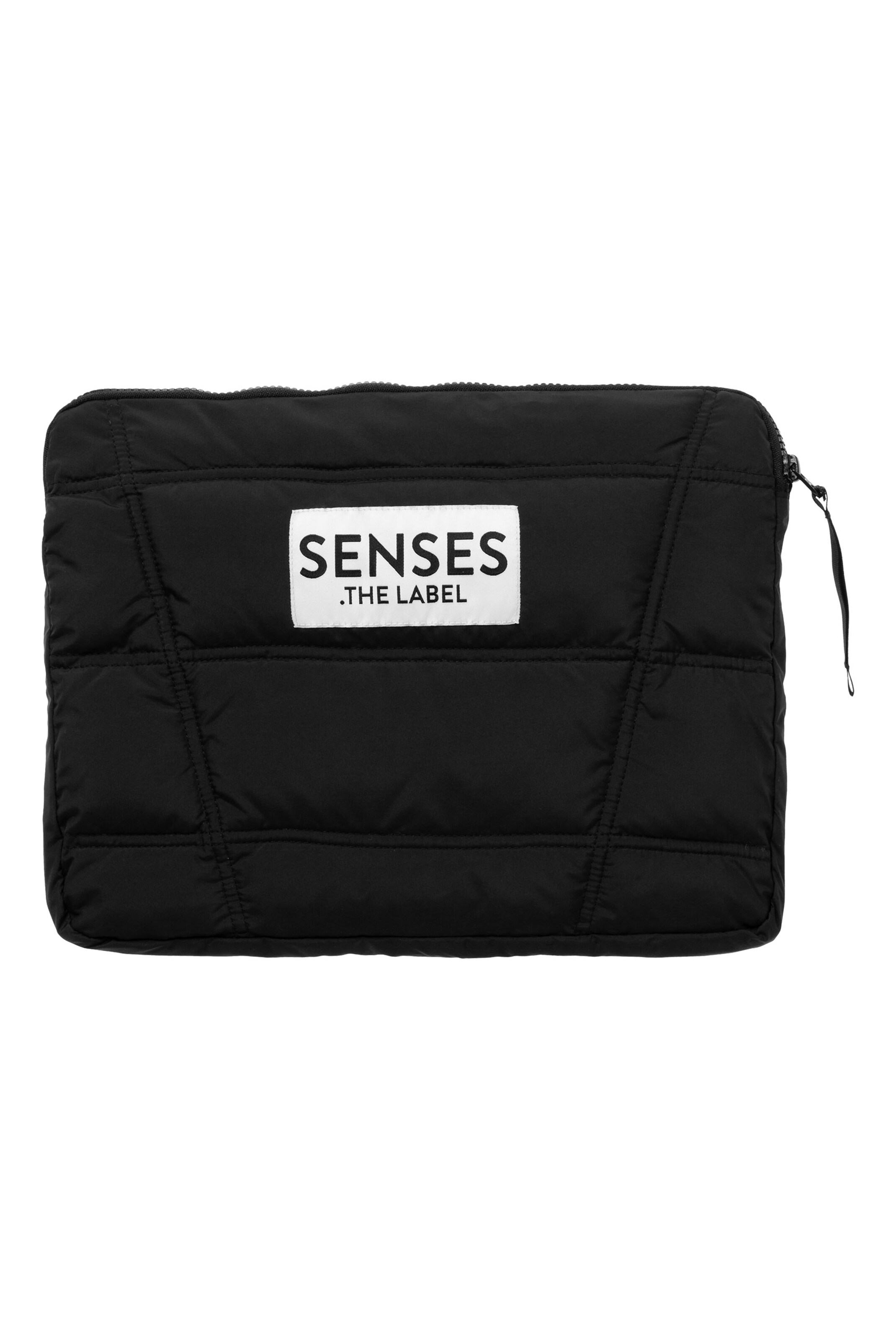 SENSES.THE LABEL Pouch in Black: front
