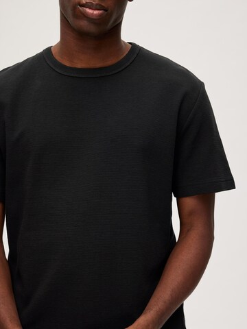 SELECTED HOMME T-Shirt 'CAMP' in Schwarz