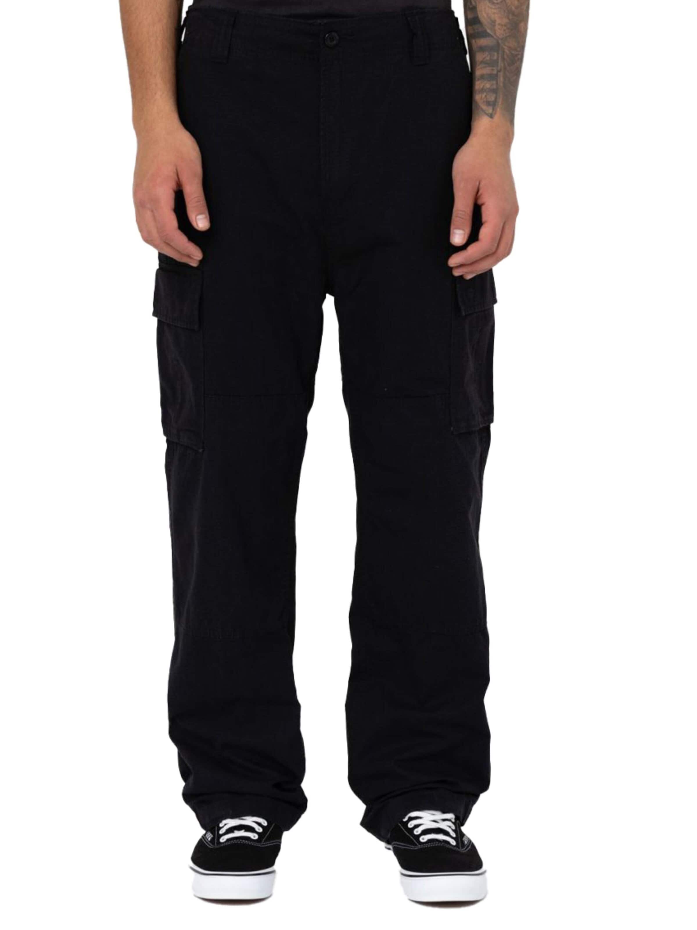 DICKIESregular Hlače 'Eagle Bend' - crna boja: prednji dio