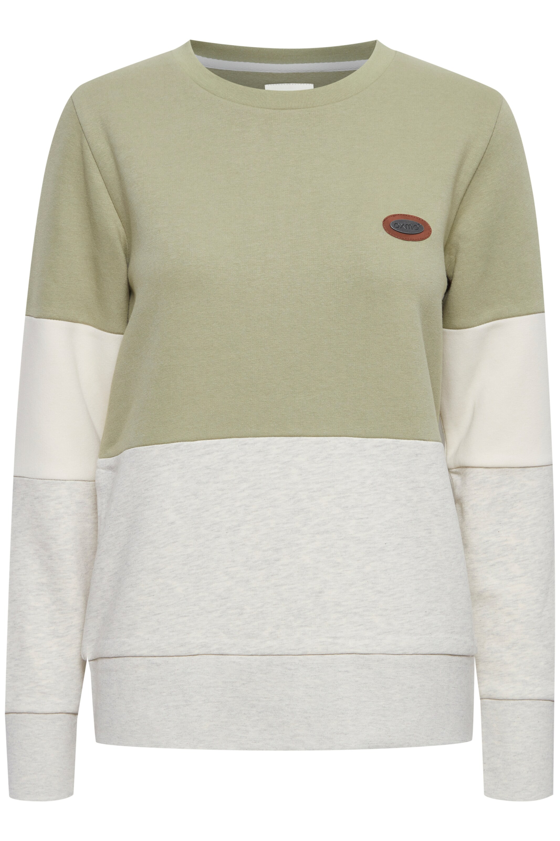 Sweat-shirt 'Trine' Oxmo en vert : devant