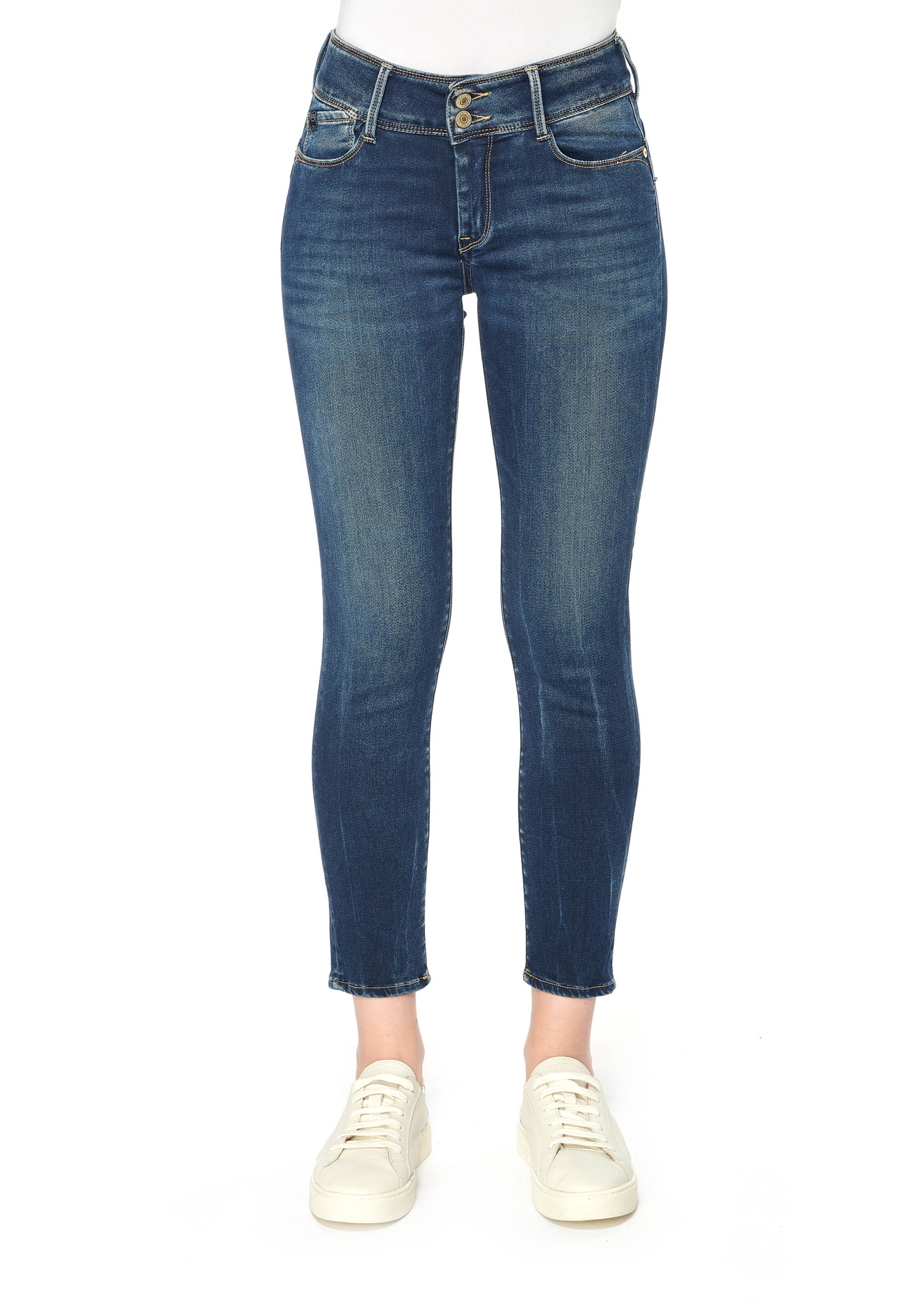 Le Temps Des Cerises Slimfit Jeans 'ULTRPULC' in Blau: Vorderseite