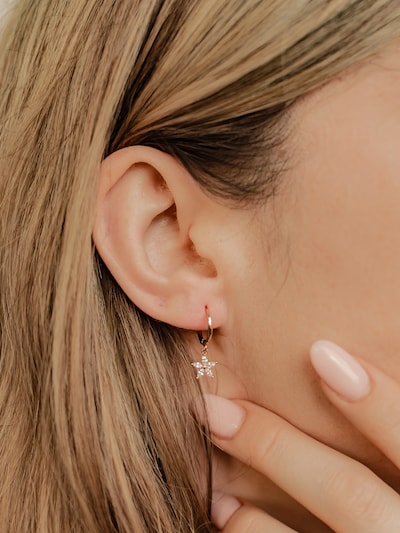 Hey Happiness Ohrringe 'Daisy' in rosegold, Produktansicht