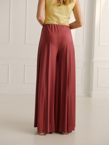 Wide leg Pantaloni 'Samantha' de la Guido Maria Kretschmer Women pe roz