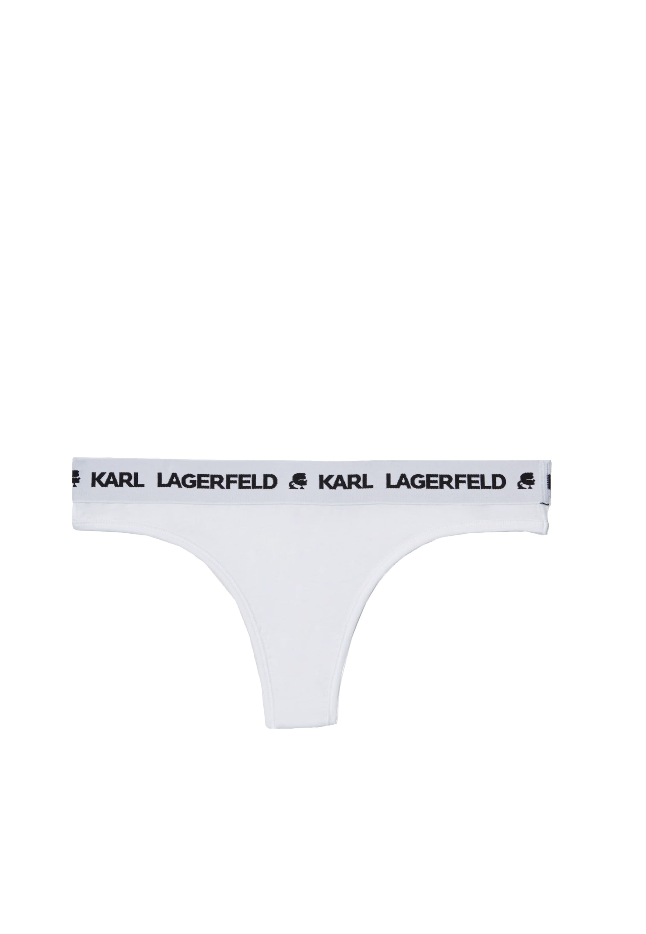Karl Lagerfeld Стринг в бяло: отпред