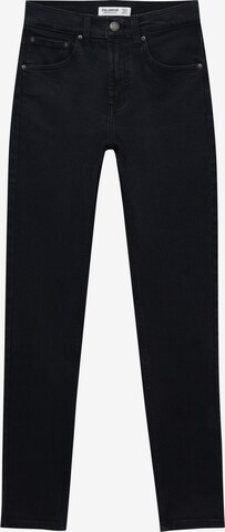 Pull&Bear Skinny Jeans in Schwarz: predná strana