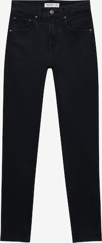 Pull&Bear Skinny Jeans in Zwart: voorkant