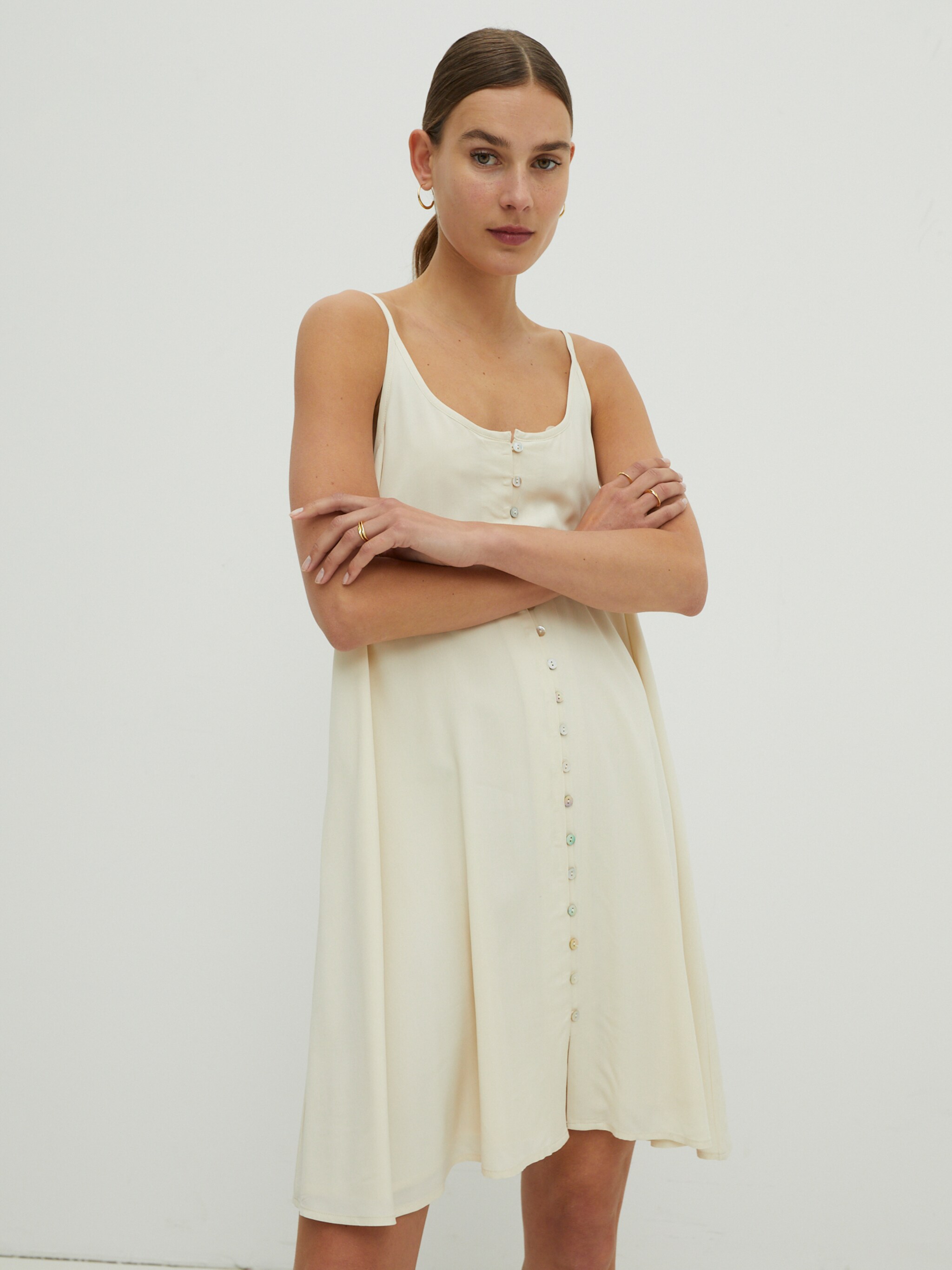 EDITED Producten Zomerjurk 'Dayana' Beige